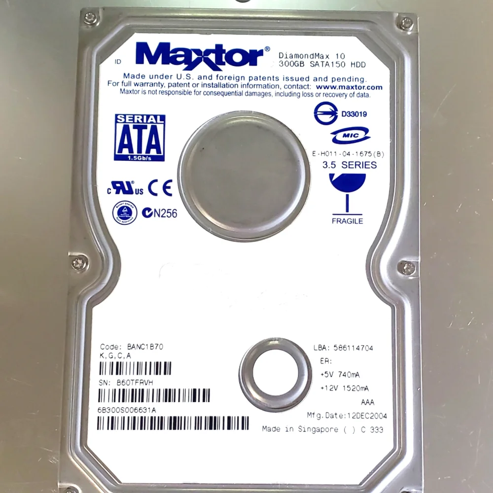 Hard Drive 300GB HDD